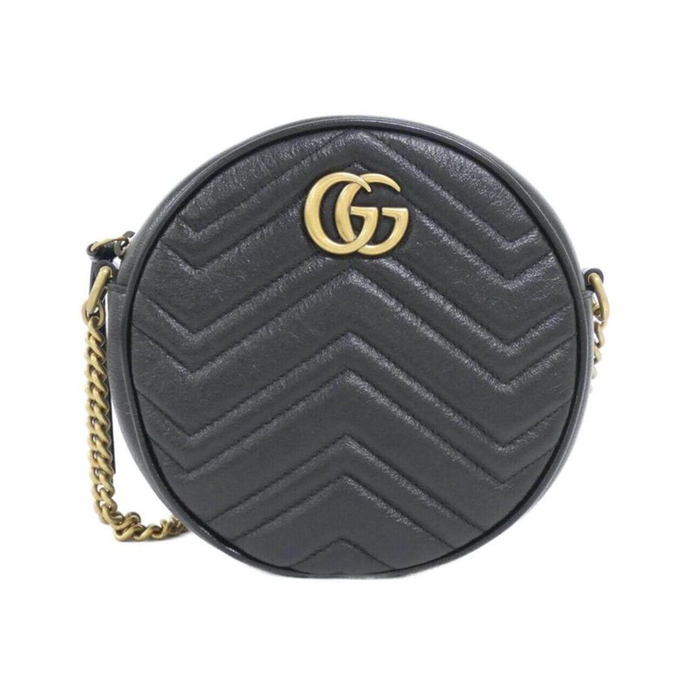 Gucci GG Marmont Quilted Chevron Leather Shoulder Bag